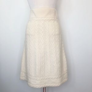 Diane von Furstenberg Wool Knit Sweater Midi Skirt